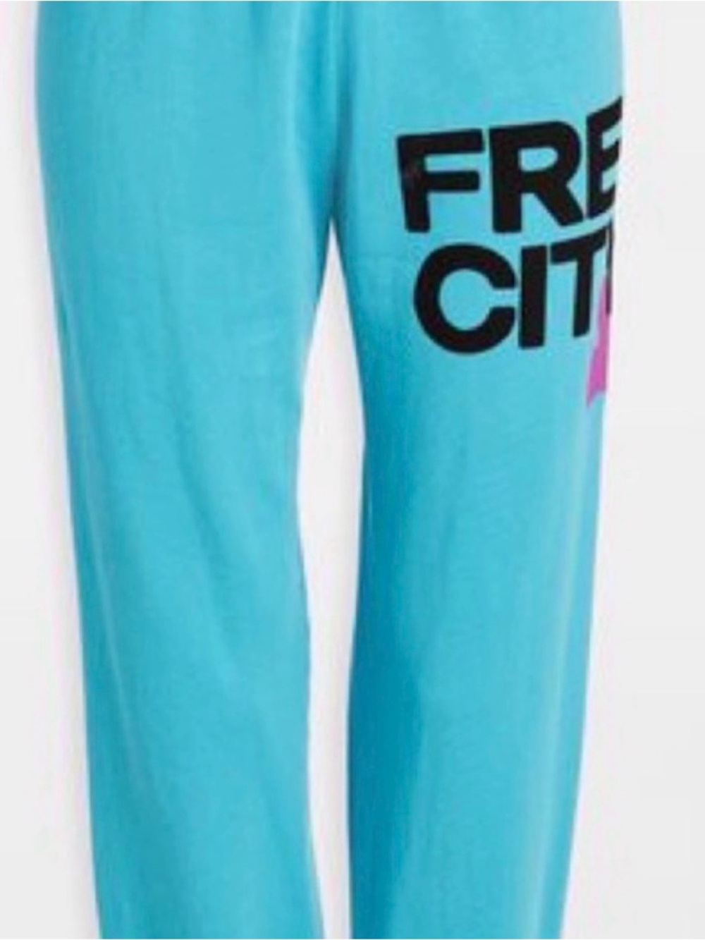 freecity Turquoise Track Pants with Black Logo small
